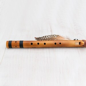 native flute of bamboo key in G 440 Hz with a peruvian cloth case