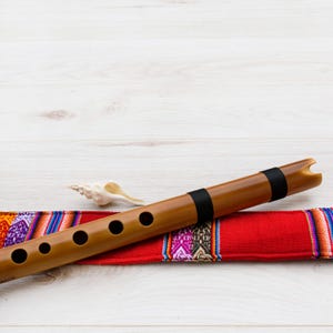 Bamboo Quena Flute ~ Key in F with case