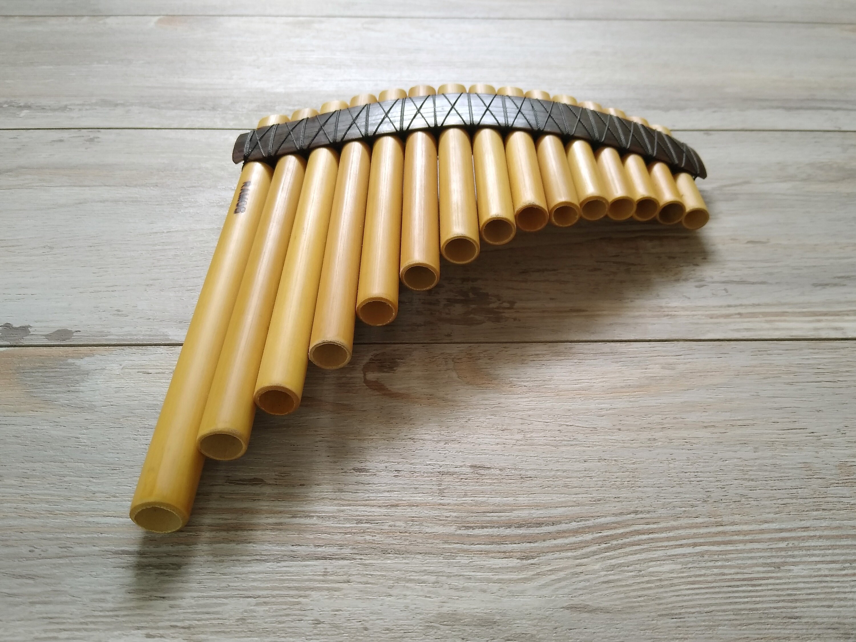 Panflute 15 Pipes Tunable Panpipe | Etsy