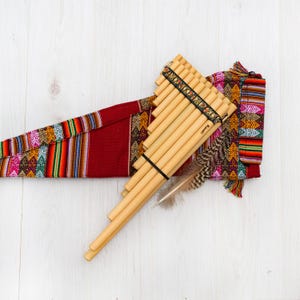 Zampoña Flute Marimacha ~ Panpipe with case