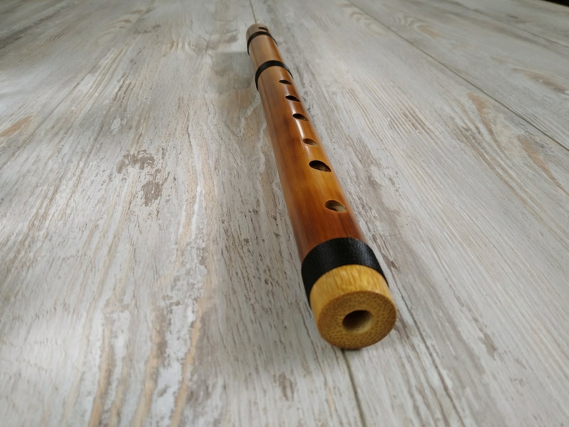 Bamboo Flute with case Pincullo Key in G Etsy