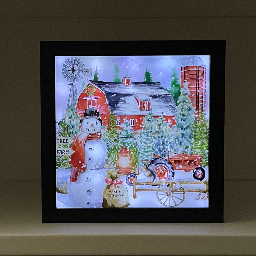 Christmas Decor, Light up Christmas Decor, Snowman Decor, Holiday Home