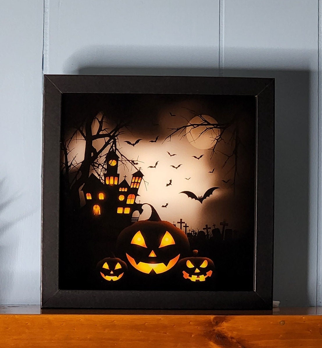 Halloween Decorations Halloween Home Decor Spooky Pumpkin Etsy