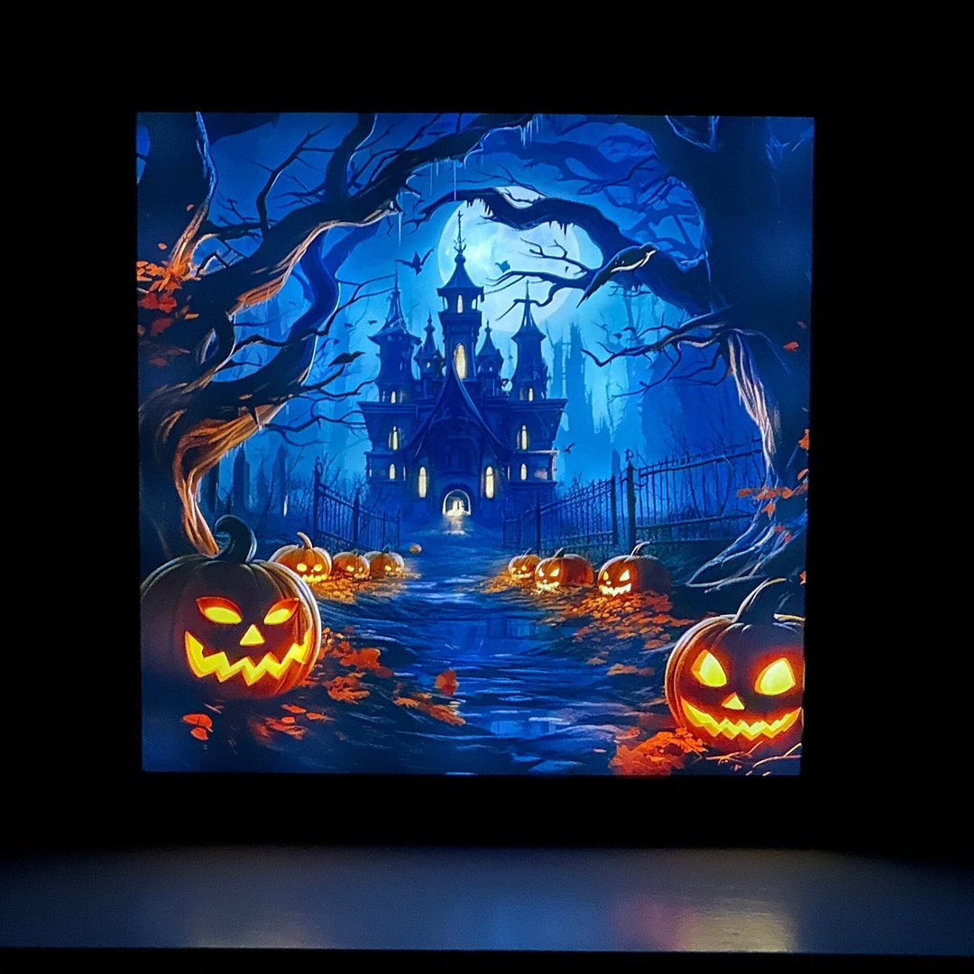 Light up Halloween Decorations, Halloween Home Decor, Spooky Pumpkin