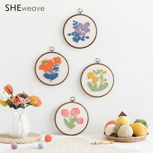 Beginner Punch Needle Kits,Punch Needle Embroidery Kit, Craft For Kids,