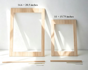 Large Wooden Weaving Loom Frame for Tapestry and Fiber Art Projects