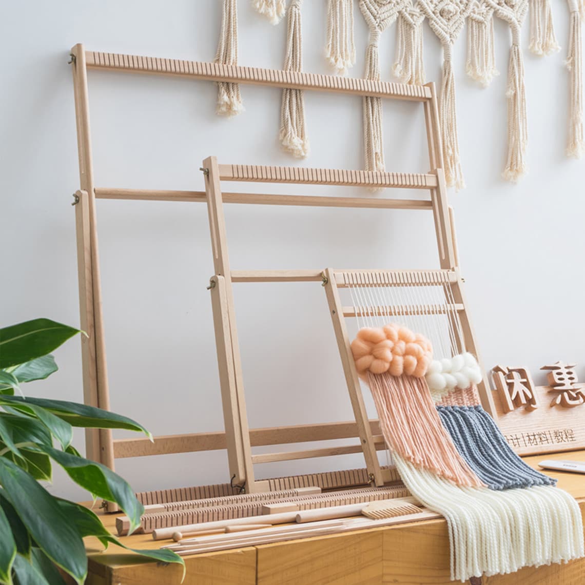 Large Weaving Loom Kit Tapestry Weave Loomweaving Etsy