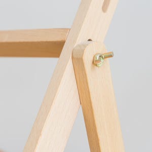 Large Beech Wood Weaving Loom Kit, Tapestry Frame, Lap Heddle Stand, Beginners DIY image 17
