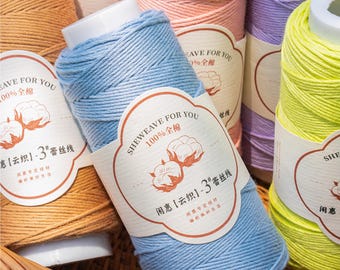100% Cotton Yarn - 3# Lace Thread - Knitting & Crochet Supplies
