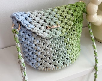 DIY Handwoven Bag Kit Hand Weaving Purse Kit Beginner Handmade Craft Project Creative Gift