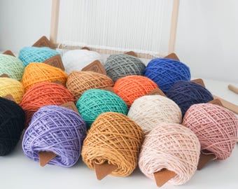 Chunky Wool Yarn Ball - Soft Bulky Knitting, Crochet, Weaving - Various Colors