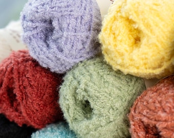 Soft Chenille Yarn: 3mm Crochet & Knitting, Cozy Plush Texture (100g)