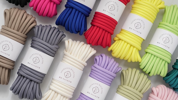 8mm Polyester Macrame Cord for DIY Craft Projects, Phone Straps, Keychains
