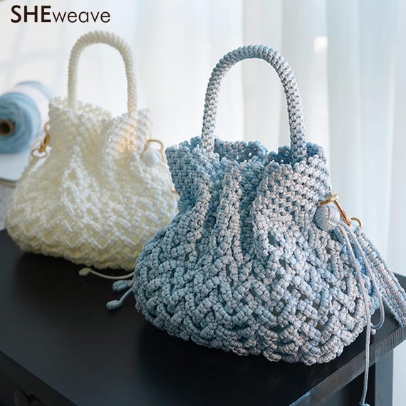 DIY Bag Kit, Boho Macrame Bags Kits, Macrame Kits for Boho Bag