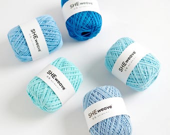 Organza Yarn for Crochet Bags, Hats, Structured Accessories, Sheer Shine