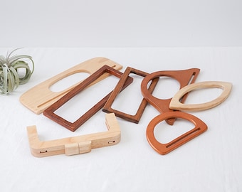 wooden handbag handle,solid wood tote bag handle, One pair,DIY Handbag Accessorie