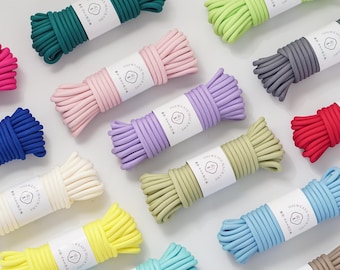 6mm Braided Polyester Cord for Macrame, Keychains, Lanyards, Handmade Accessories