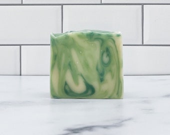 Eucalyptus Essential Oil Bar Soap, Artisan Handmade Cold Process Soap