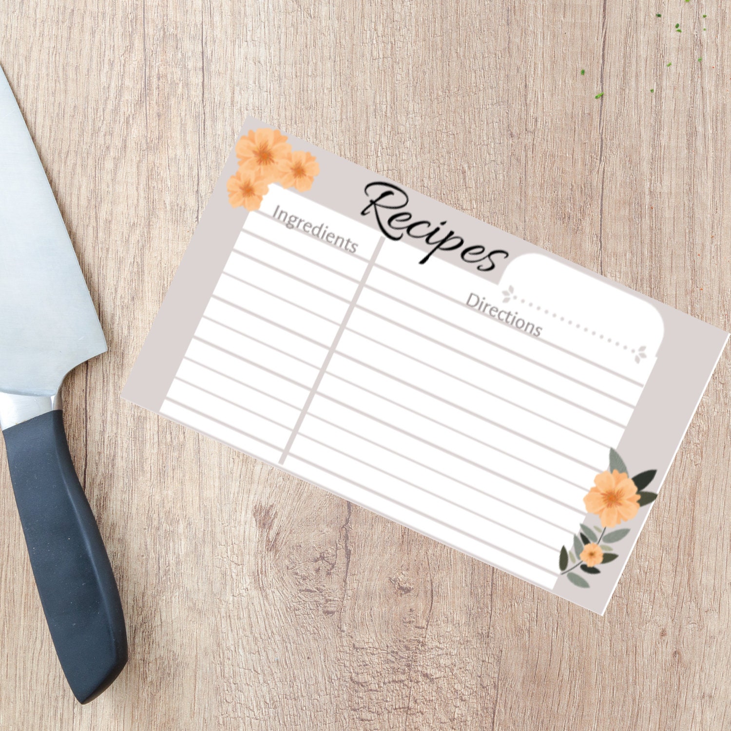 Recipe Cardsrecipe Printableeditable 3x5 Printable Recipe - Etsy