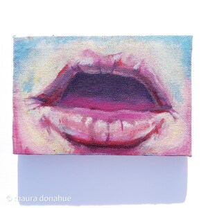 Mouth 2 (tiny mini small pink orange smile lips teeth face skin portrait people detail)