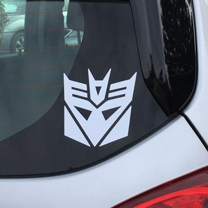 Decepticon Decal / Vinyl Decal / Decal / Sticker / Transformers Decal / Robot Decal /Transformer / Laptop Decal / Car Decal / Free Shipping