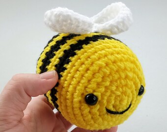 Chubby Bumblebee Stuffed Animal / Crochet Nursery Decor / Gender Neutral Gifts for Children