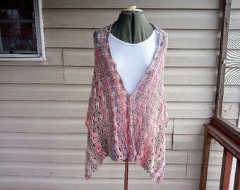 Tipped Shells Rectangle Shawl Crochet Pattern