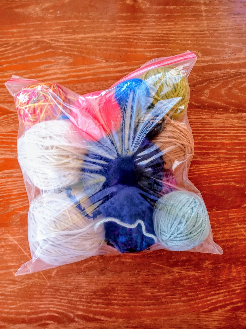Scrap Yarn Mystery Bag / Acrylic Yarn Grab Bag / Scrap Yarn Etsy