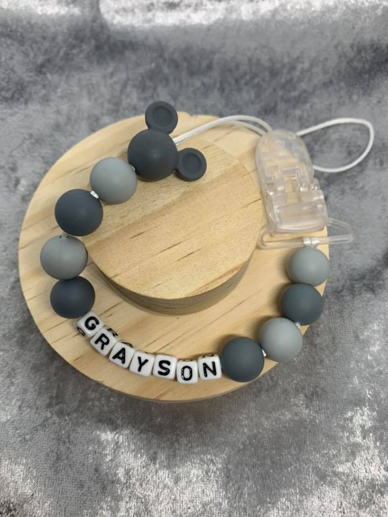 Baby Boy Personalised Dummy Clip Silicone Soother Etsy