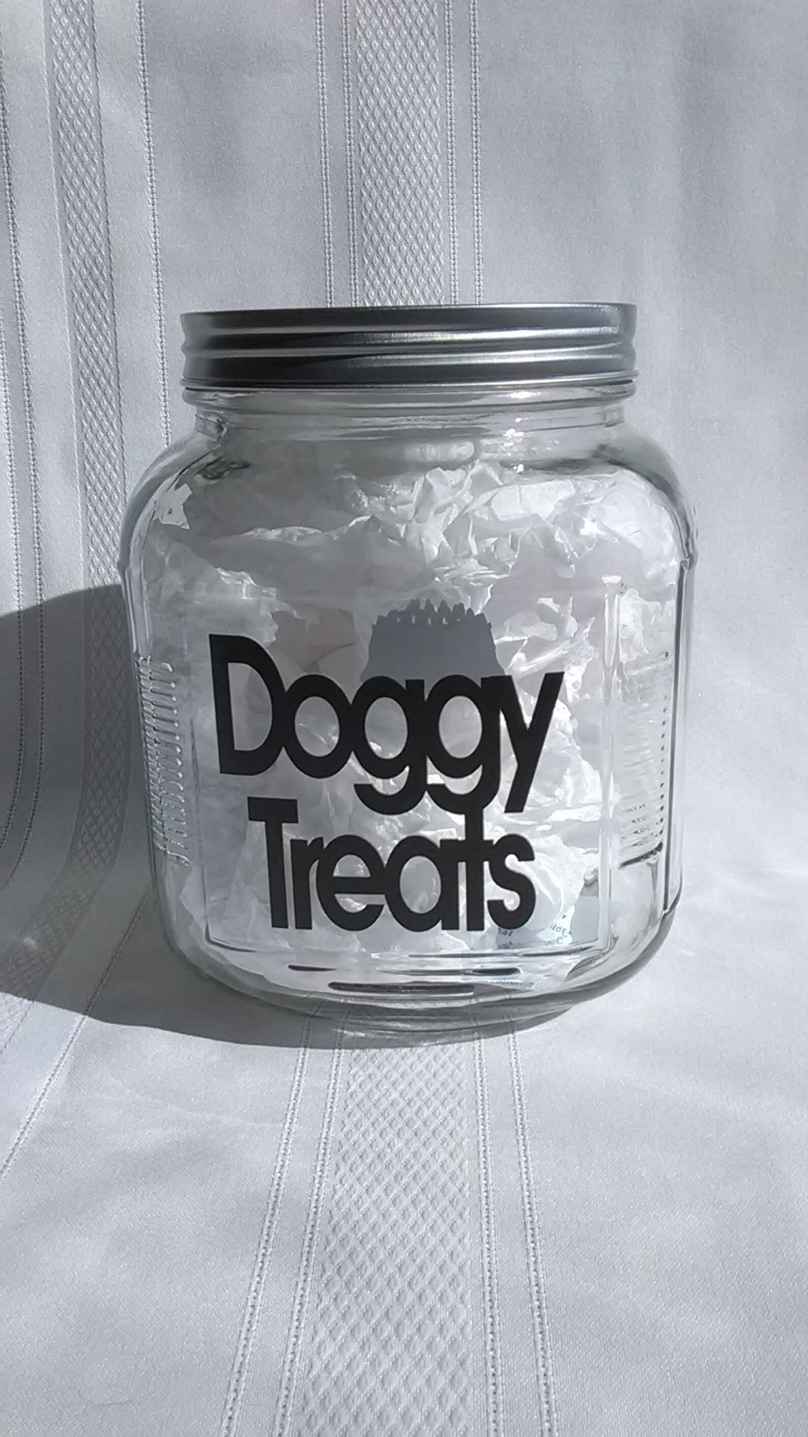 Dog Treat Storage Jar Personalized with pet names Etsy