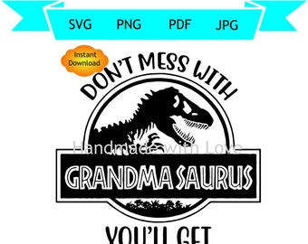 Download Grandmasaurus Svg Etsy