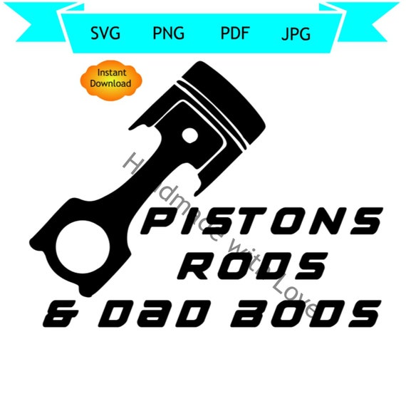 Download Pistons rods dad bods svg dad tool svg dxf jpg png Cricut cut | Etsy