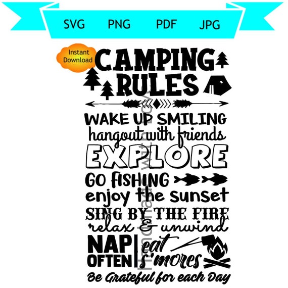 Free Free Camping Rules Svg 322 SVG PNG EPS DXF File