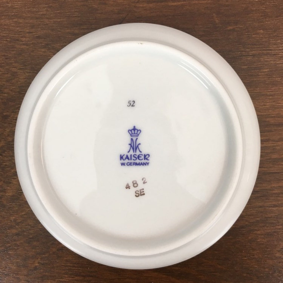 Kaiser W. Germany Colonial Couple Coaster Plates Set of 2