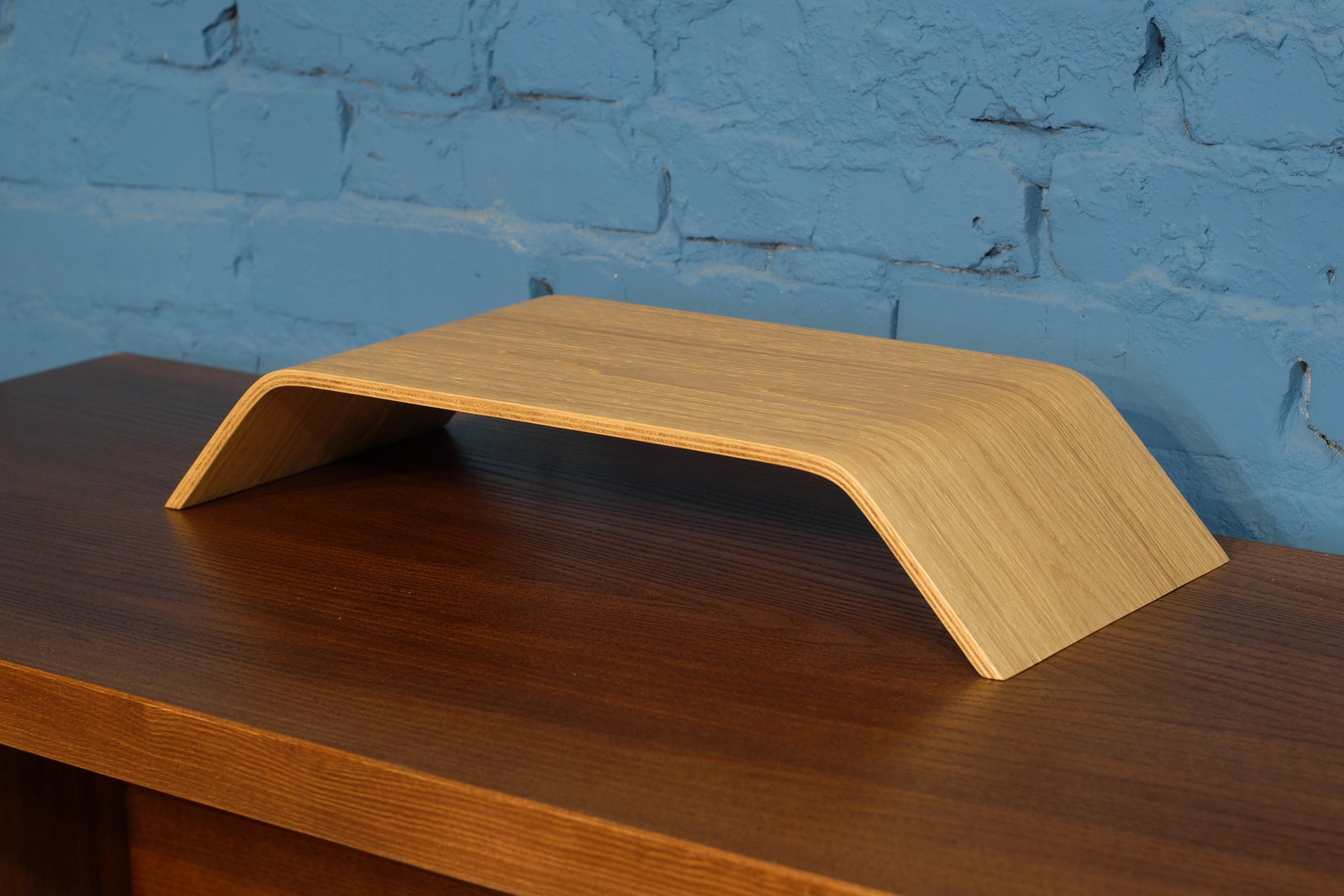 Holz Monitorständer Computer Monitor Riser Eichen Etsy