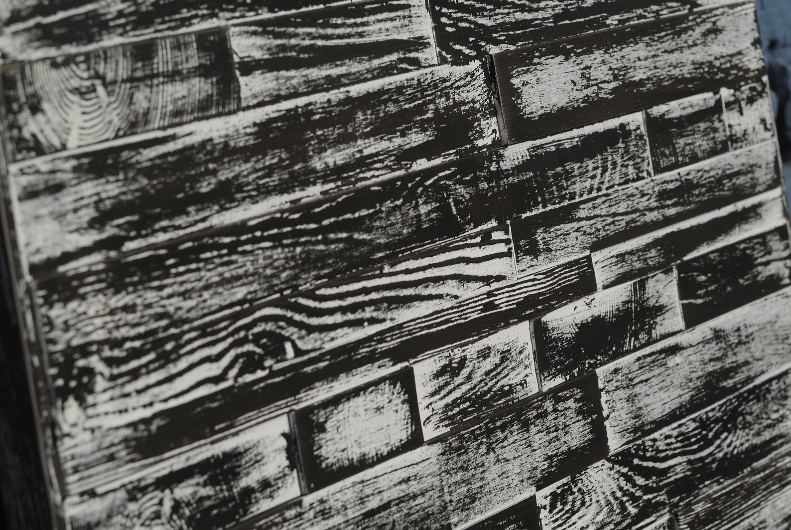 Black wood wall decor 20x32 Wood wall art Wood Etsy