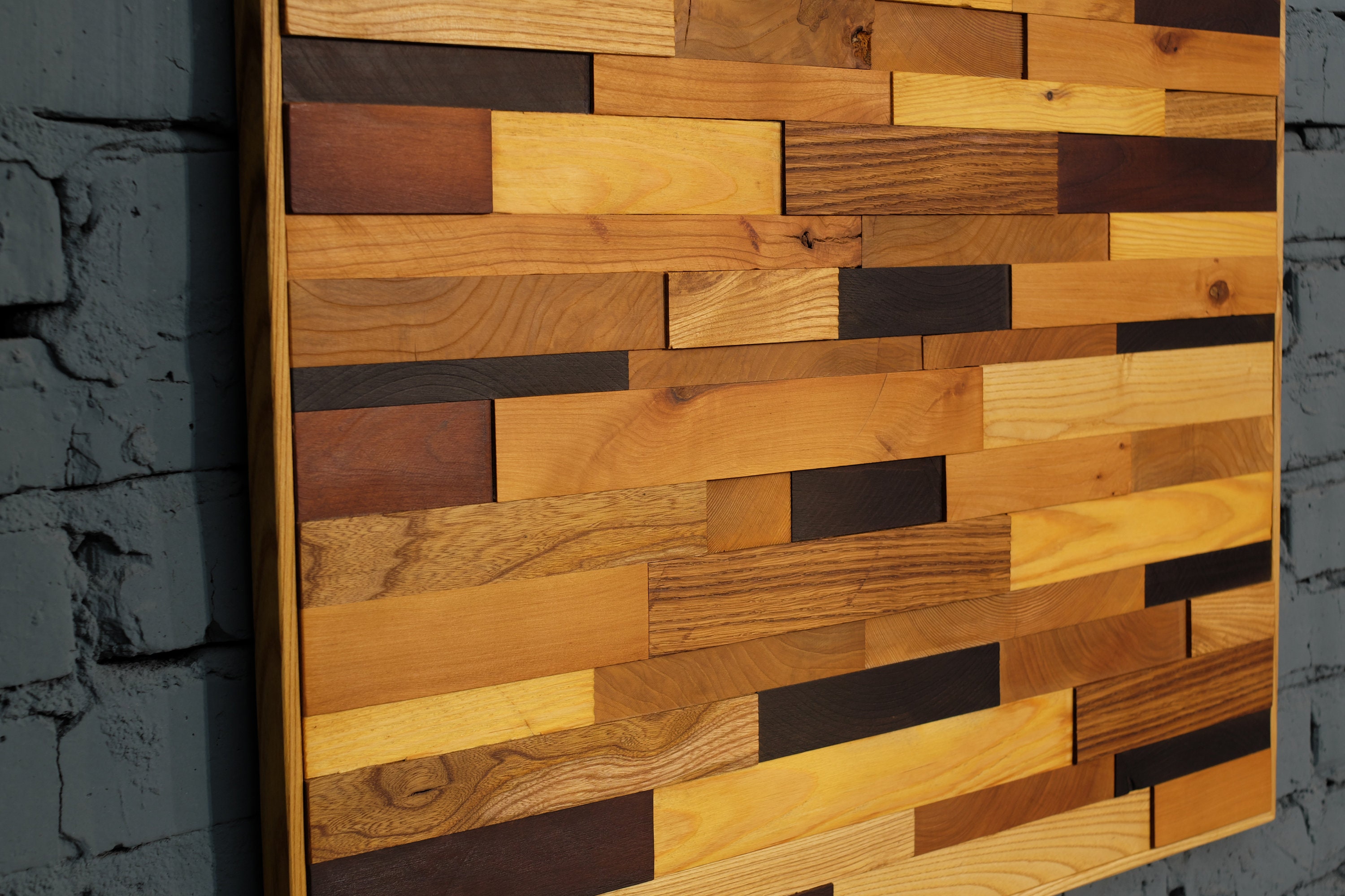 Arte de madera de la pared Panel decorativo de la pared de | Etsy