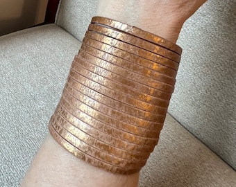 Gold leaf leather cuff , Black leather Cuff, Leather bracelet, Gold leather cuff, Women’s leather cuff, Handmade Leather cuff