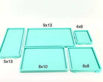 Rectangle Tray Mold, Sizes - 4x6, 6x8, 8x10, 5x13, 9x13