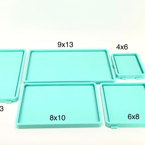 Rectangle Tray Shiny Silicone Mold for Resin Crafting Rolling Tray Coin Dish Jewelry Holder Ring Dish Silicon Mould Shiney