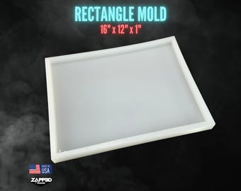 Large Rectangle Mold | 16"x12"x 1" | Charcuterie Mold, Serving Tray Mold, Woodworking Mold,