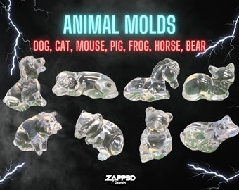 Animal Molds, Dog Mold, Cat Mold, Horse Mold, Pig Mold, Frog Mold, Bear Mold, Mouse Mold, 3D Animal Molds, Memorial Molds
