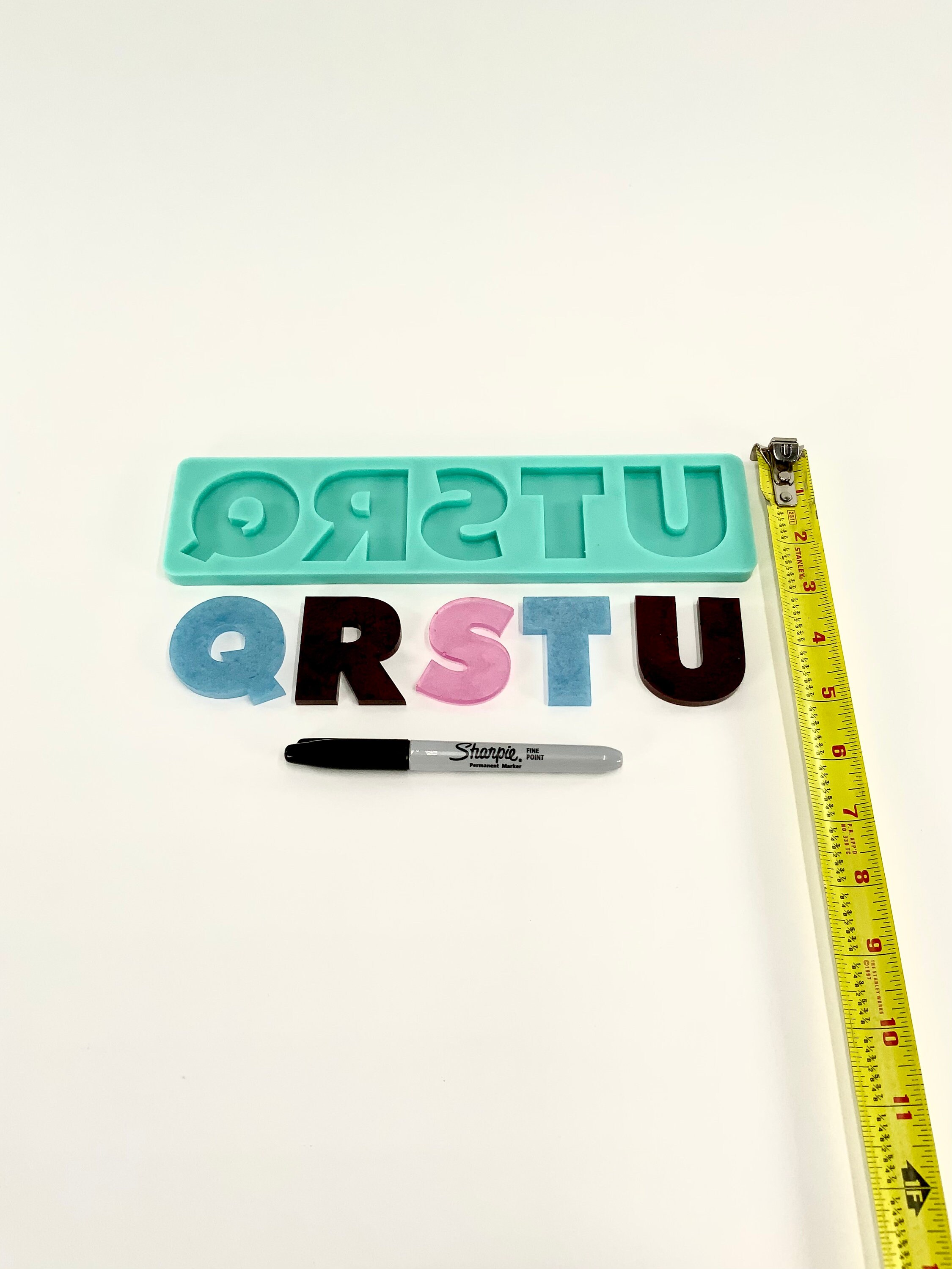 Alphabet Mold Numbers Mold Full Reverse Keychain Mold Etsy