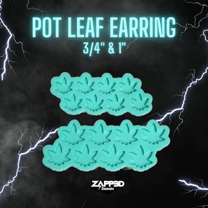 Pot Leaf Earring Molds, Resin Earring Molds, Earring Silicone Molds for Resin, Mini Earring Molds, Pot Leaf Molds, Mini Silicone Molds