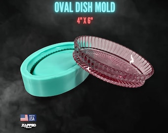Oval Dish Mold, Trinket Dish Mold, Oval Mold, Jewelry Dish Mold