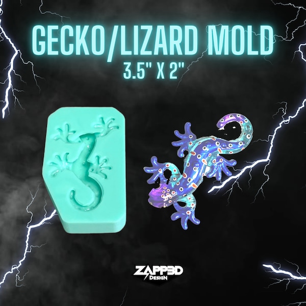 Gecko/Lizard 3D Silicone Mold for Resin