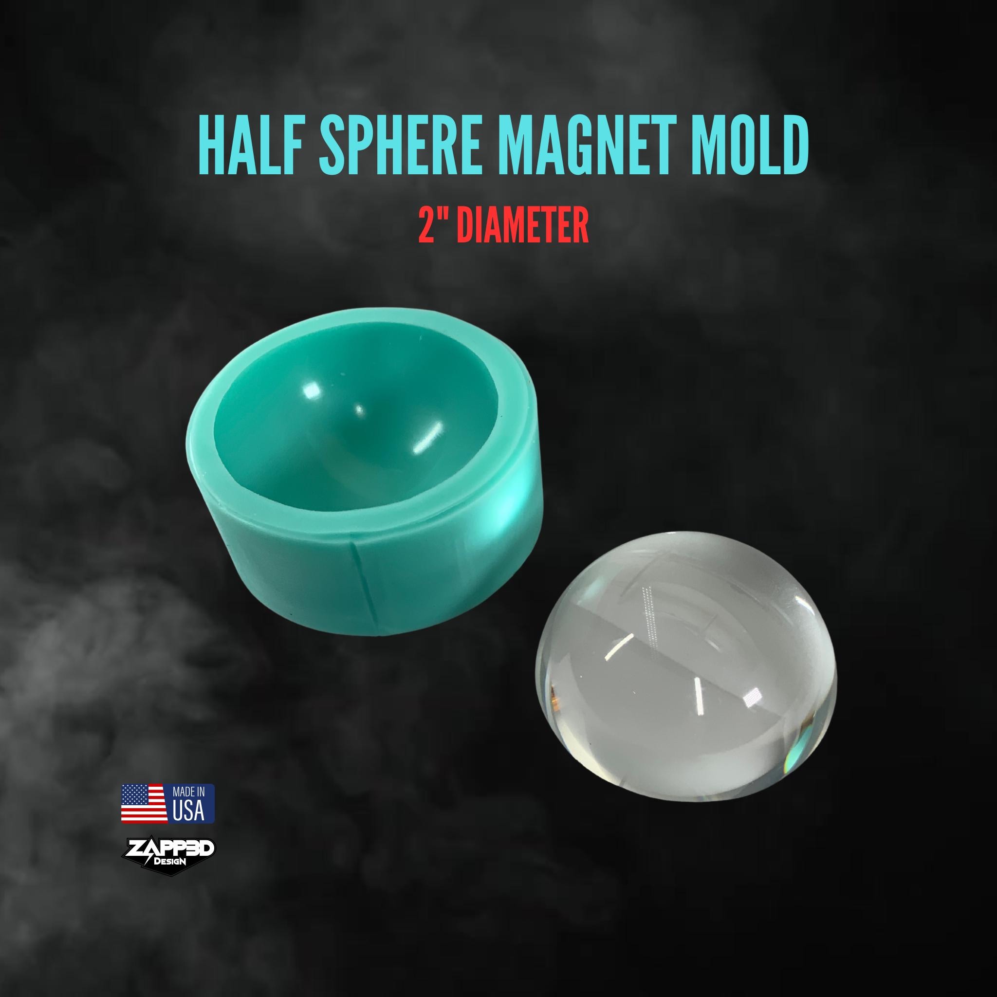 Half Sphere Magnet Mold, Ornament Mold, Magnet Mold - Etsy