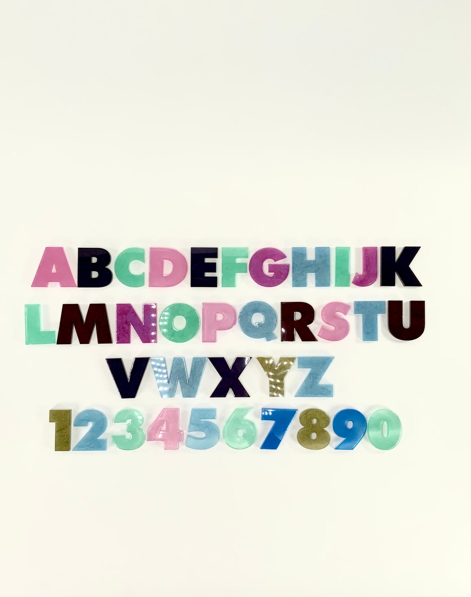 Alphabet Mold Numbers Mold Full Reverse Keychain Mold Etsy