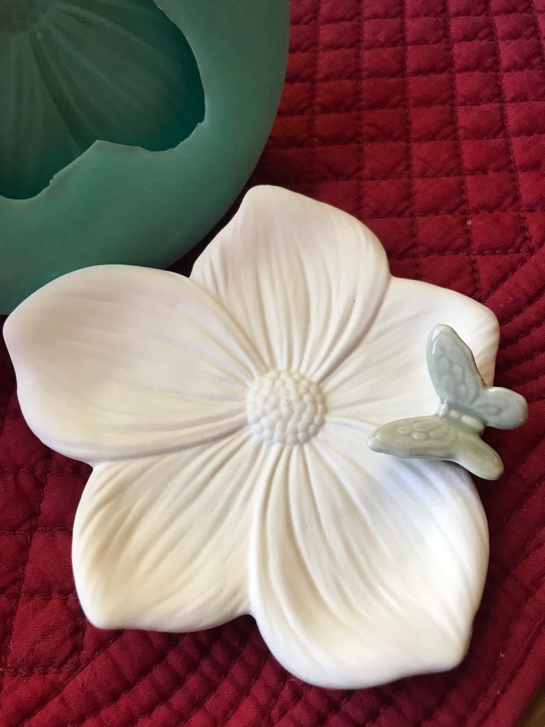 Flower Petal Dish With Butterfly Silicone Mold for Resin Etsy