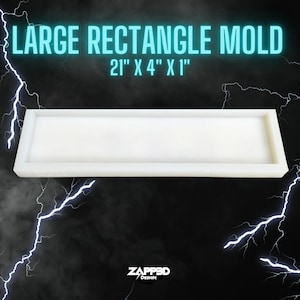 Large Rectangle Mold | 21&quot;x4&quot;x 1&quot; | ULTRA Quality | Coaster Mold, Charcuterie Mold, Sign Mold, Mold for Wood